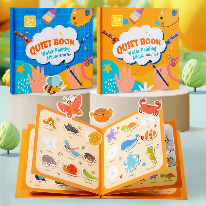 وصل حديثًا كتاب هادئ ولعبة رسم مائية  . Newly Arrived Quiet Book and Water Drawing Game