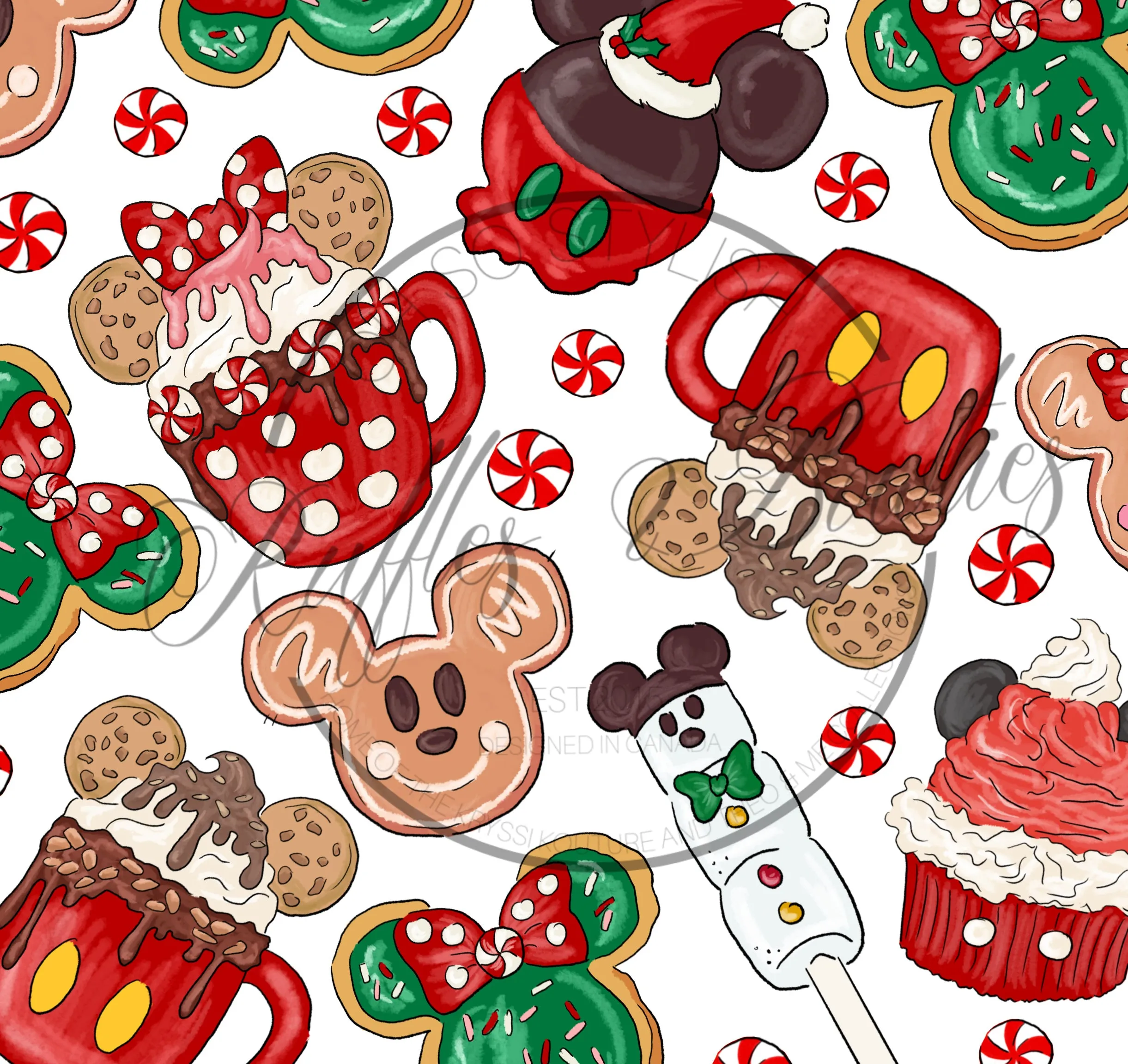 $16.00 EA- 0-3M X 1, 3-6M X 2, 6-12M X 2, 12-24M X 2  - Christmas Girls Ruffle Zippies Sleepers - Red Hot Chocolate