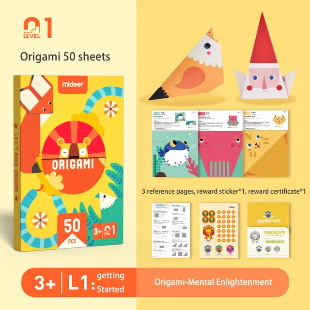 3D DIY Cartoon Sticker Origami Paper Cut Educational Book Toys