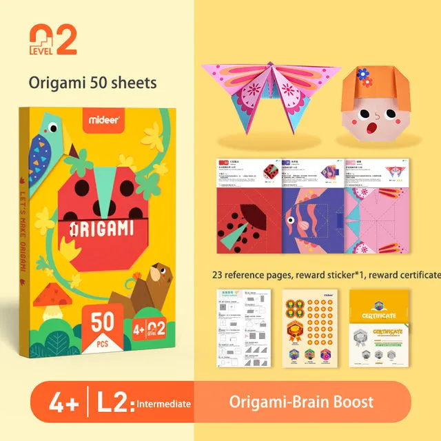 3D DIY Cartoon Sticker Origami Paper Cut Educational Book Toys