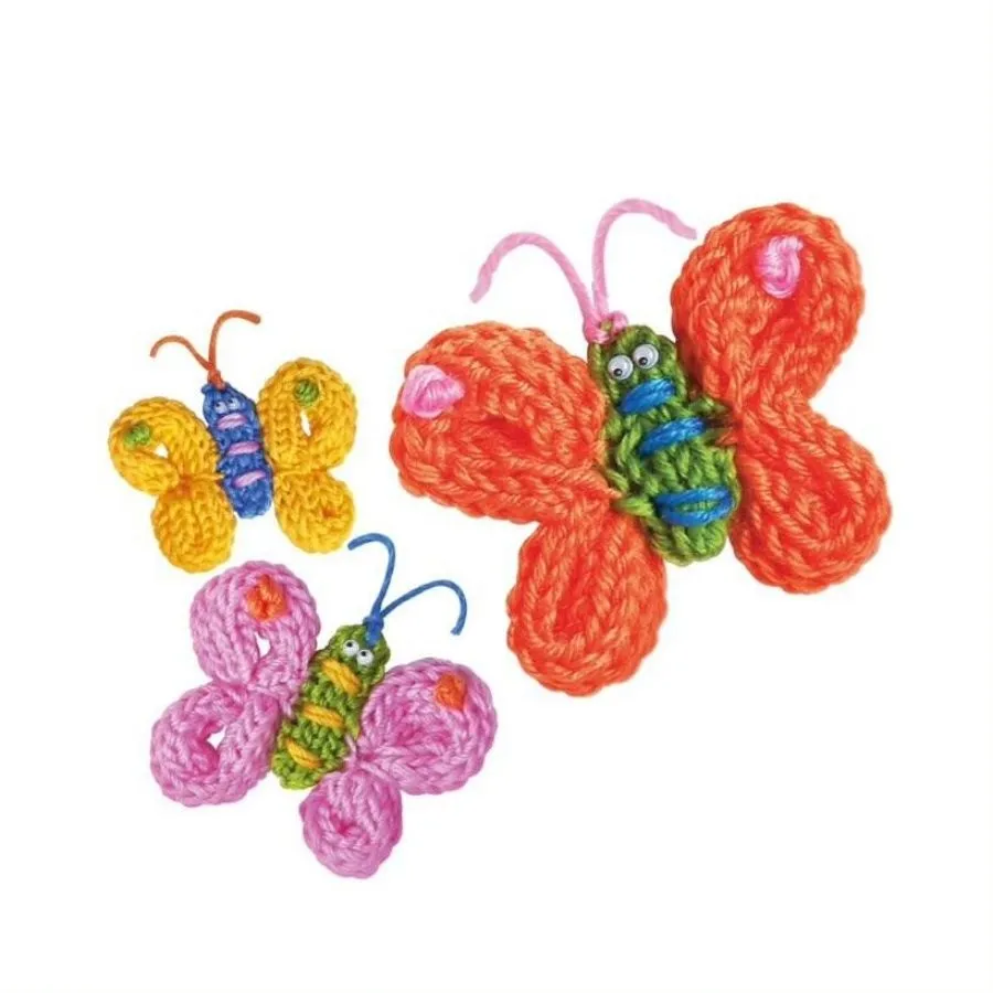 4M - Little Craft Kits: Spool Knit Butterflies Kit