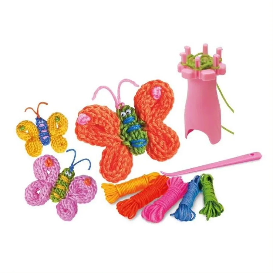 4M - Little Craft Kits: Spool Knit Butterflies Kit
