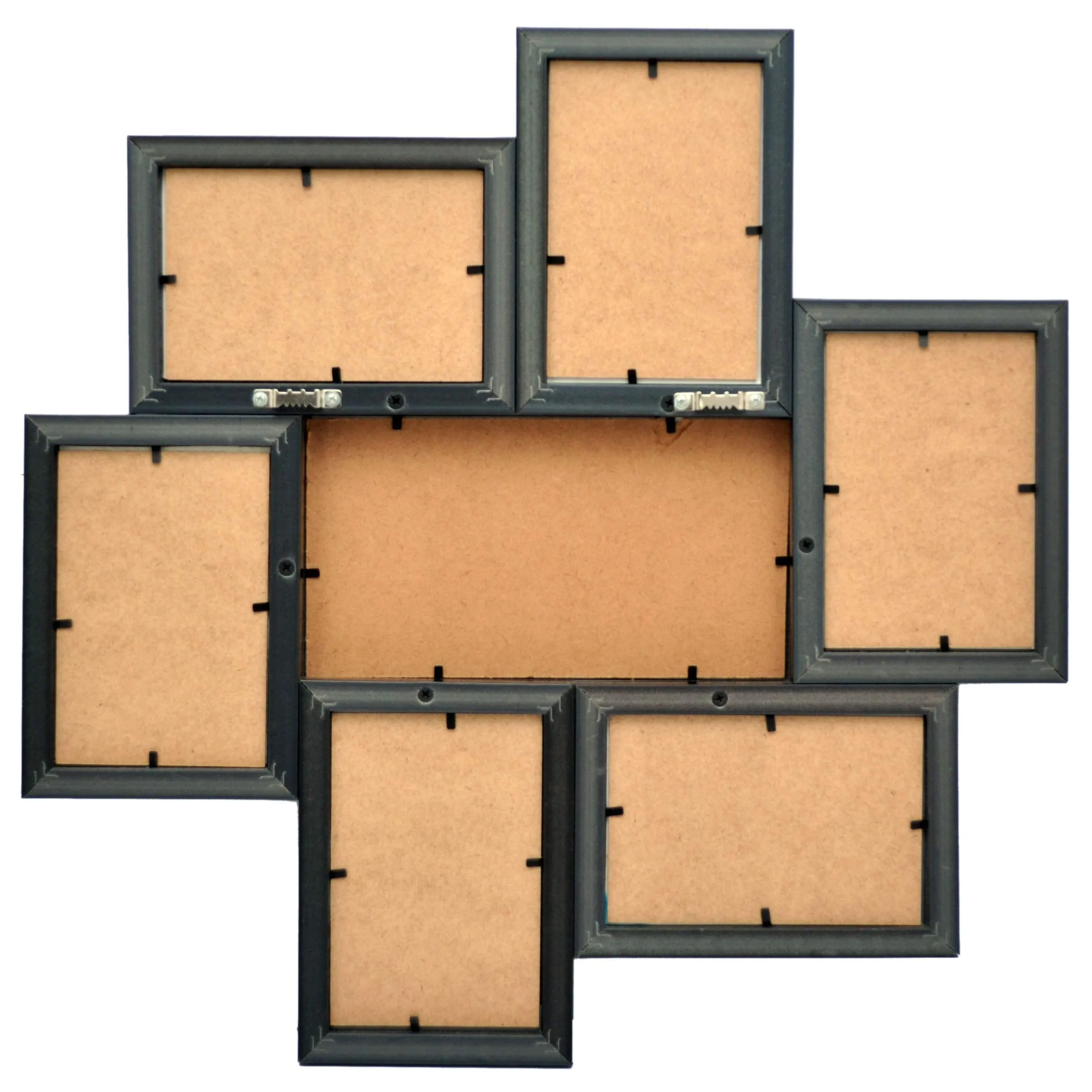 AJANTA ROYAL Synthetic Plastic Wall Photo Frame (19x19 inch, Brown)