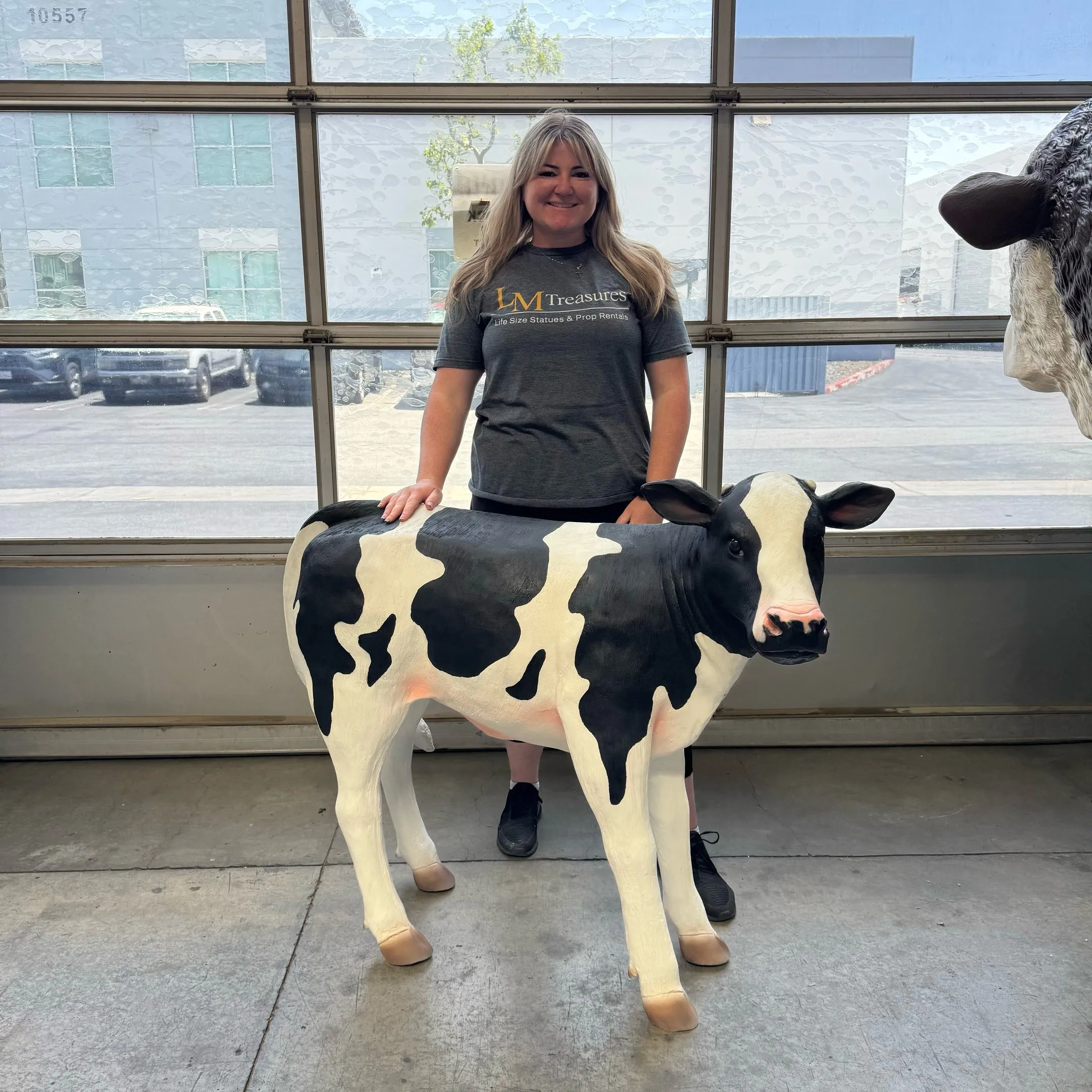Baby Calf Life Size Statue
