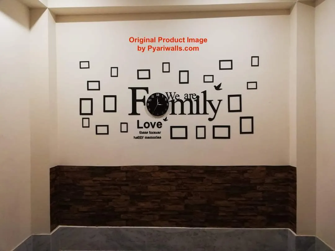 Big Family Frames Clock - Wall Clock
