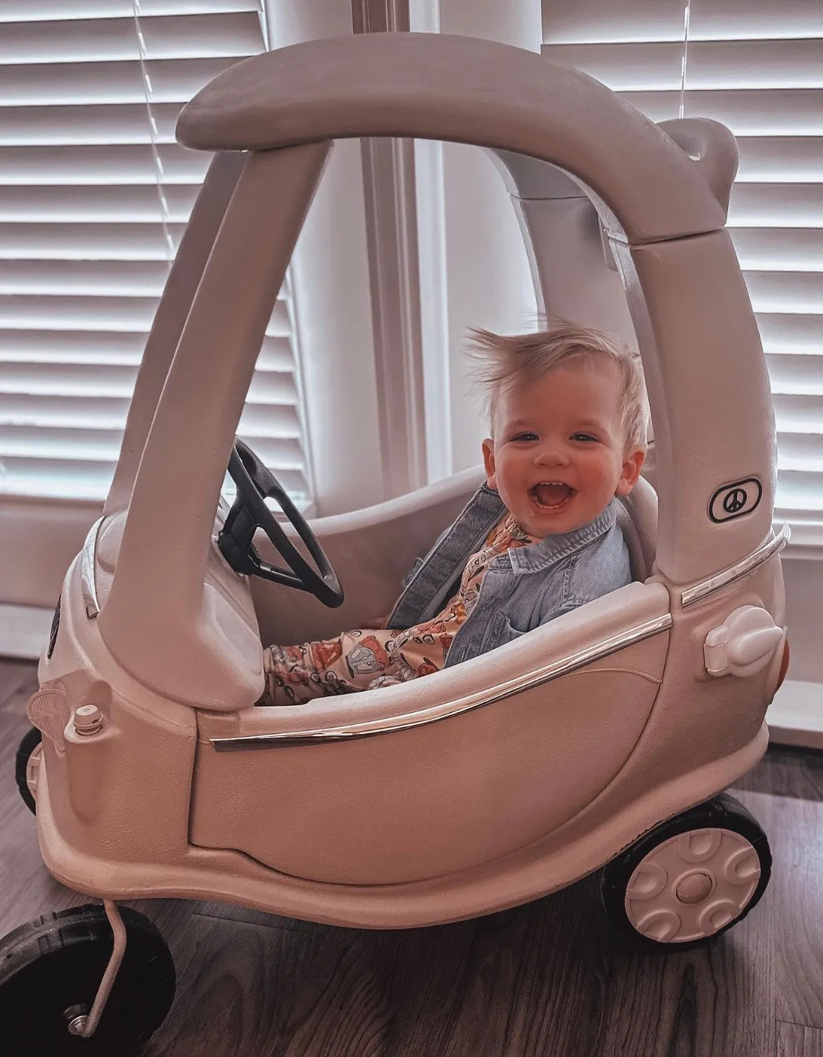 Boys Soft Sleepers With Double Zippers - Little Tykes Cozy Coupe Cars