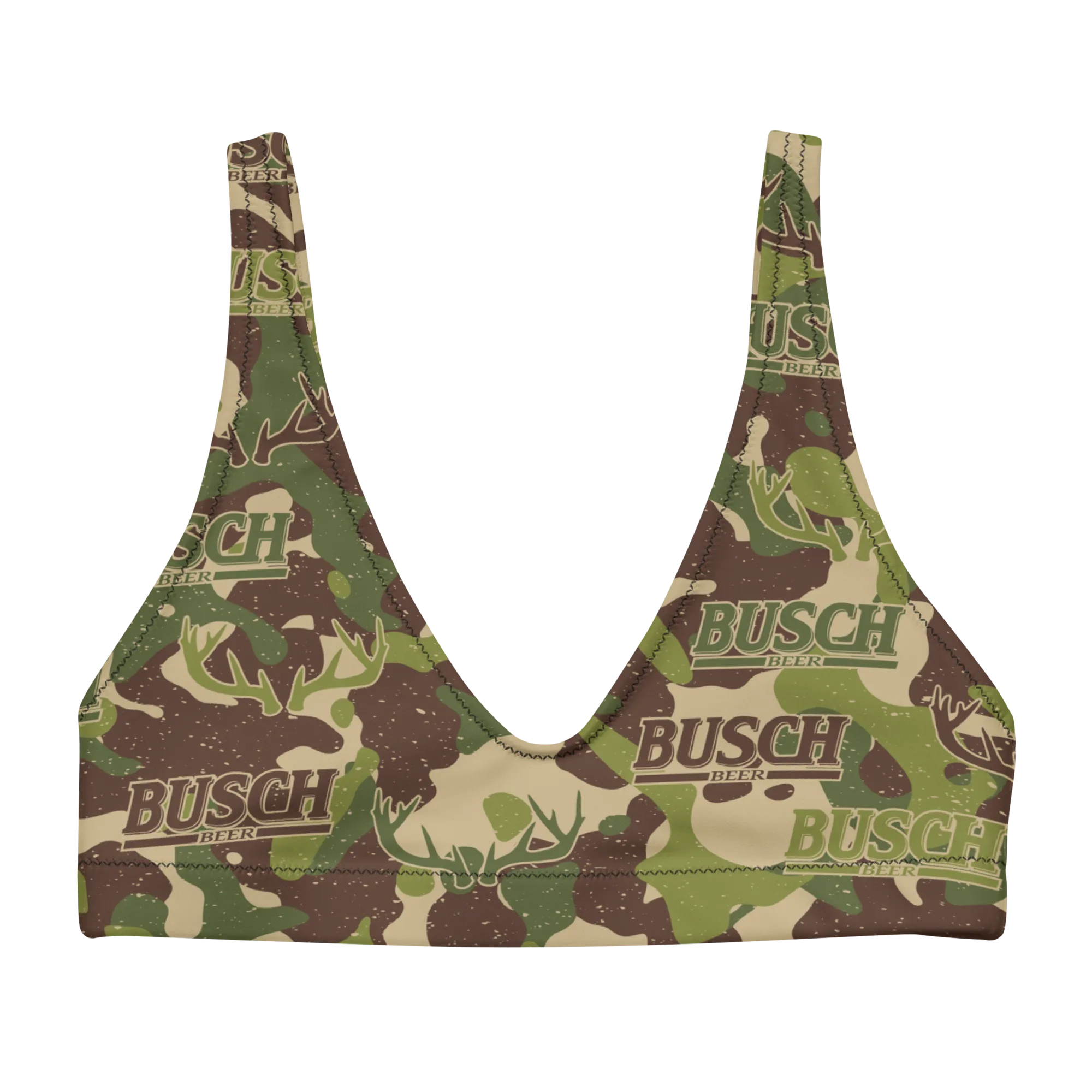 Busch Beer Antler Camo Bikini Top