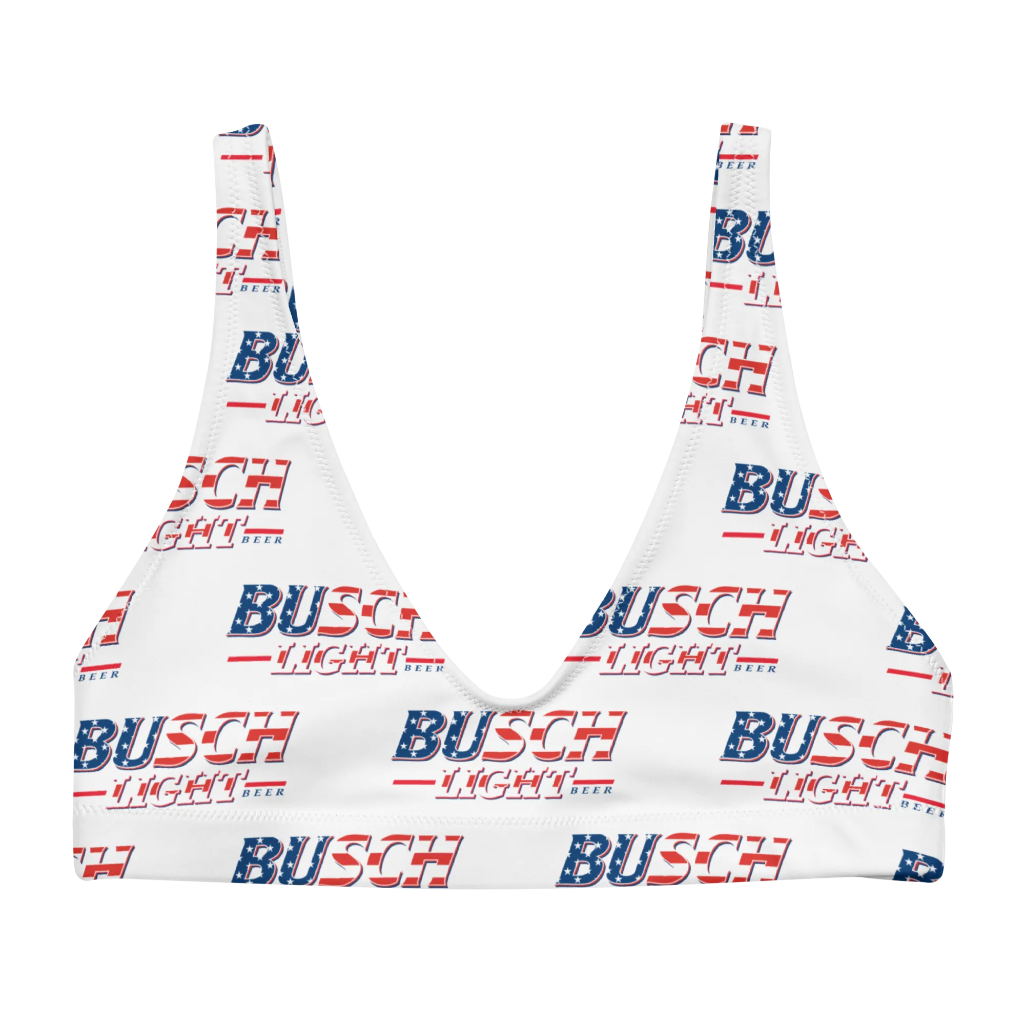 Busch Light '90s USA Flag Logo Bikini Top