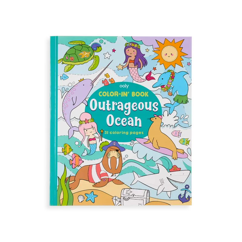 Color-in Book: Outrageous Ocean