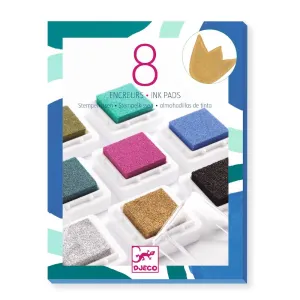 Djeco 8 ink Pads and 1 Cleaner- Chic