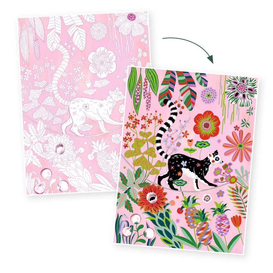 Djeco Colouring Gallery Kit - Wilderness
