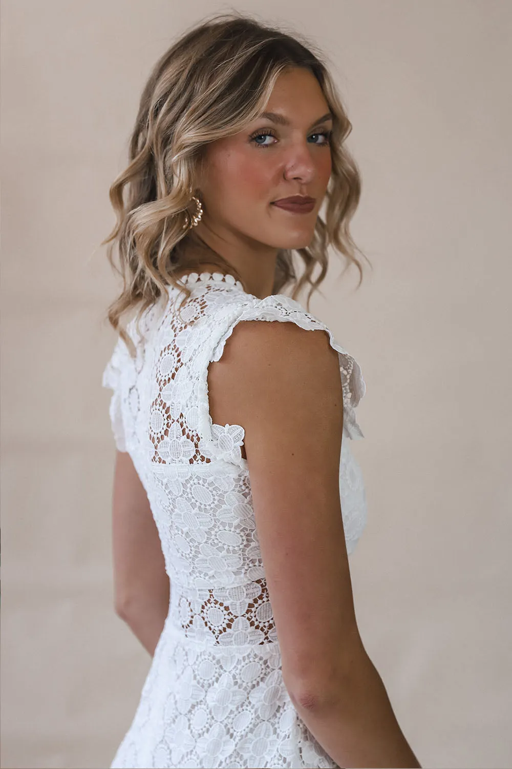 Isla Eyelet Lace Dress
