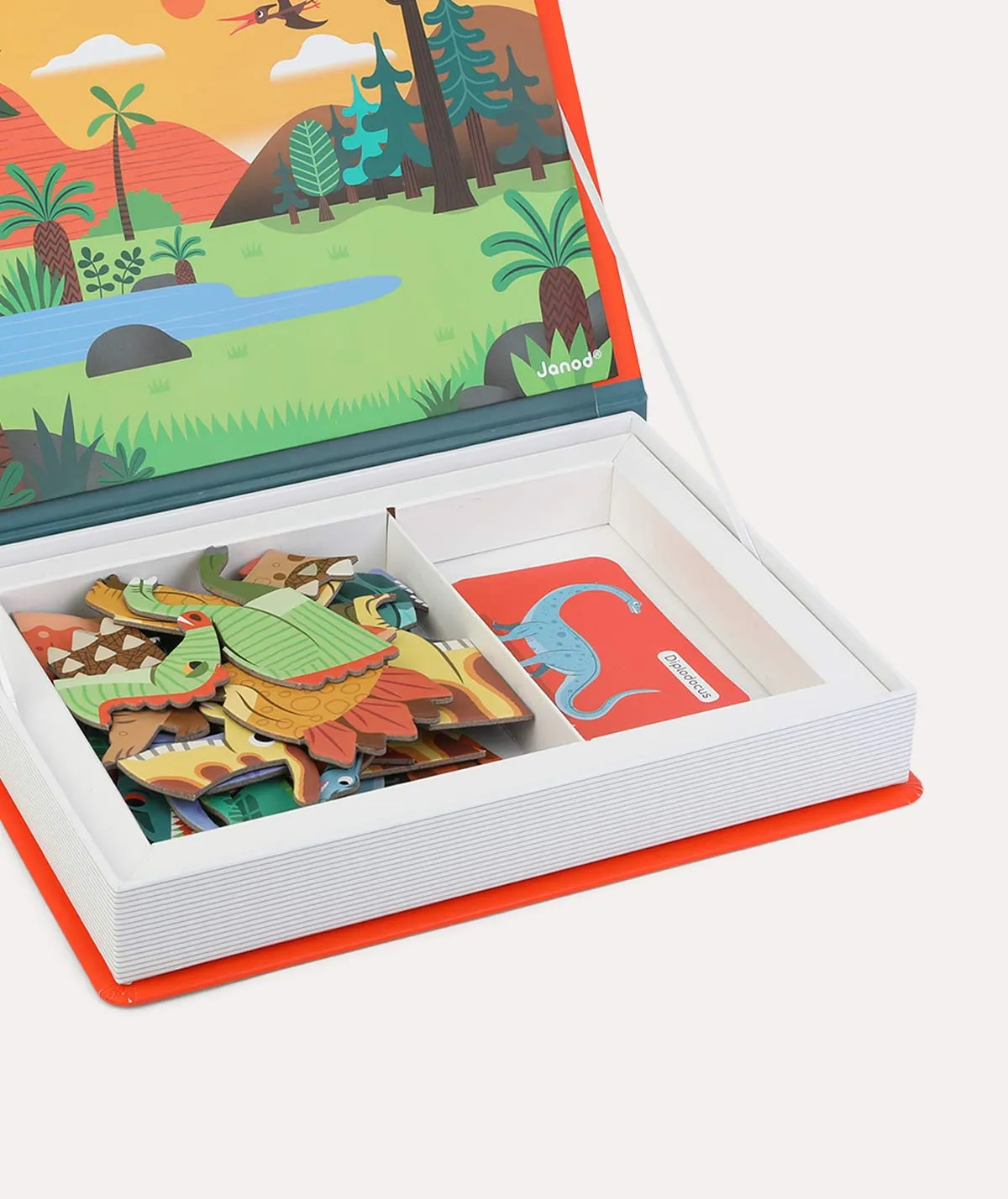 Janod Magnetibook Educational Toy - Dinosaurs