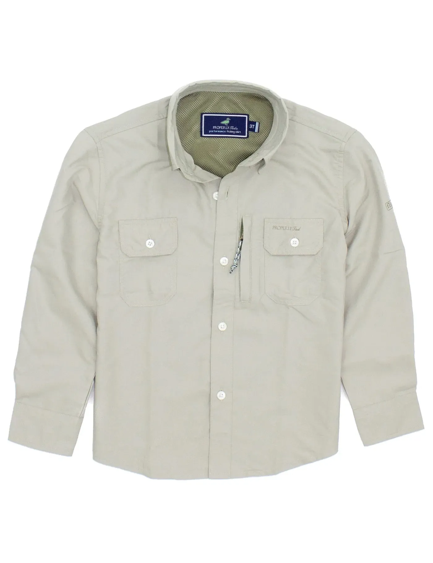 LD Offshore Fishing Shirt Khaki
