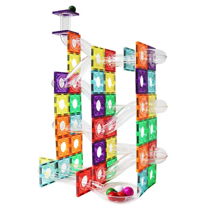 Magnetscape التعليمية 106 قطعة الرخام تشغيل . Magnetscape Educational 106 Pieces Marble Run