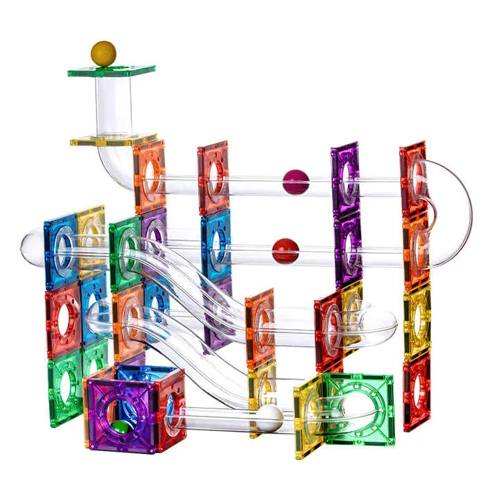 Magnetscape التعليمية 106 قطعة الرخام تشغيل . Magnetscape Educational 106 Pieces Marble Run