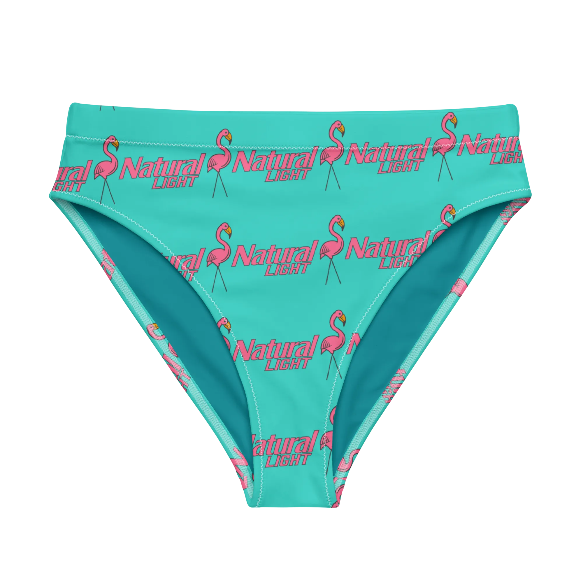 Natural Light Flamingos Bikini Bottom