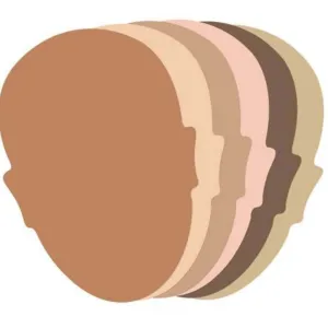 Paper Shapes Face Pack of 50