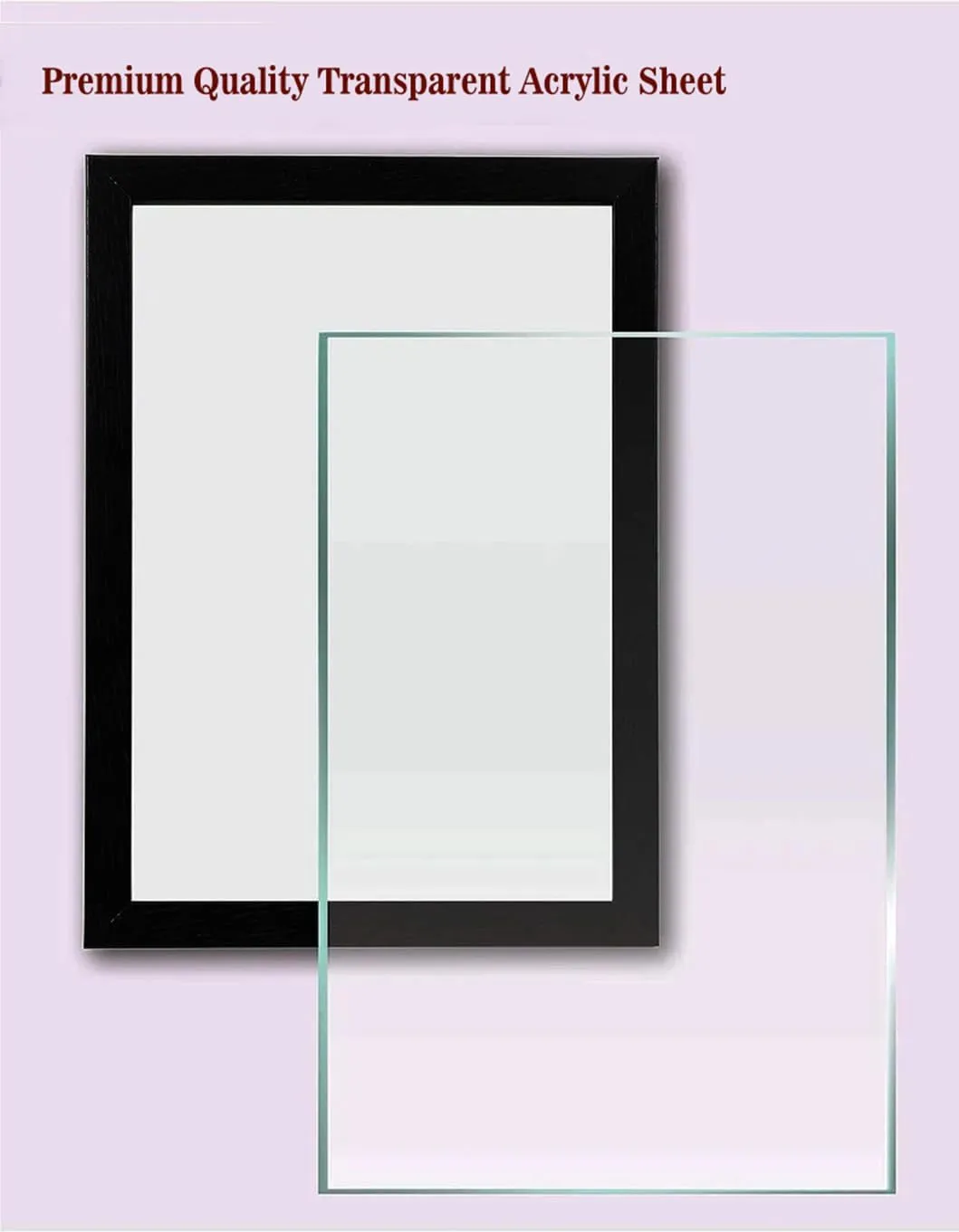 Sikhash A4 Size Photo Frame For Wall Set of 4 Blank Black Picture Frame For Home and Office Decoration, Size - 12X8 inches