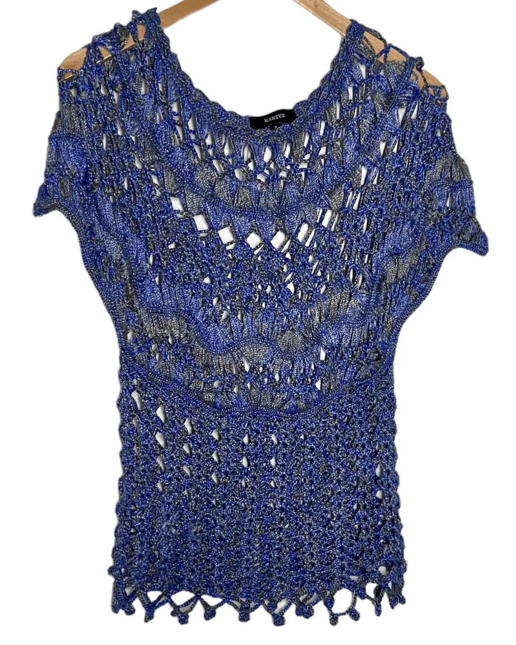Warm Autumn Metallic Open Knit Sweater